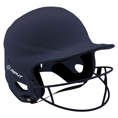 Matte Navy Vision Pro Fastpitch Softball Helmet