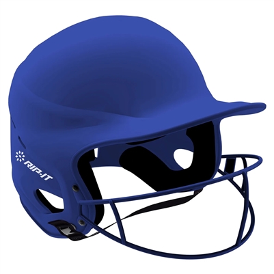 Matte Royal Vision Pro Fastpitch Softball Helmet